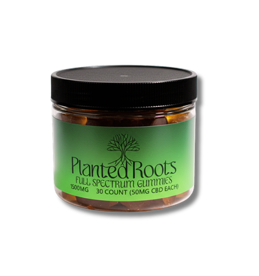 Planted Roots 1500mg CBD Gummies - 30ct Jar
