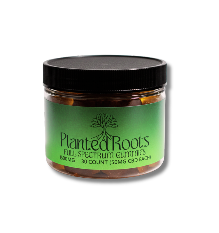 Planted Roots 1500mg CBD Gummies - 30ct Jar