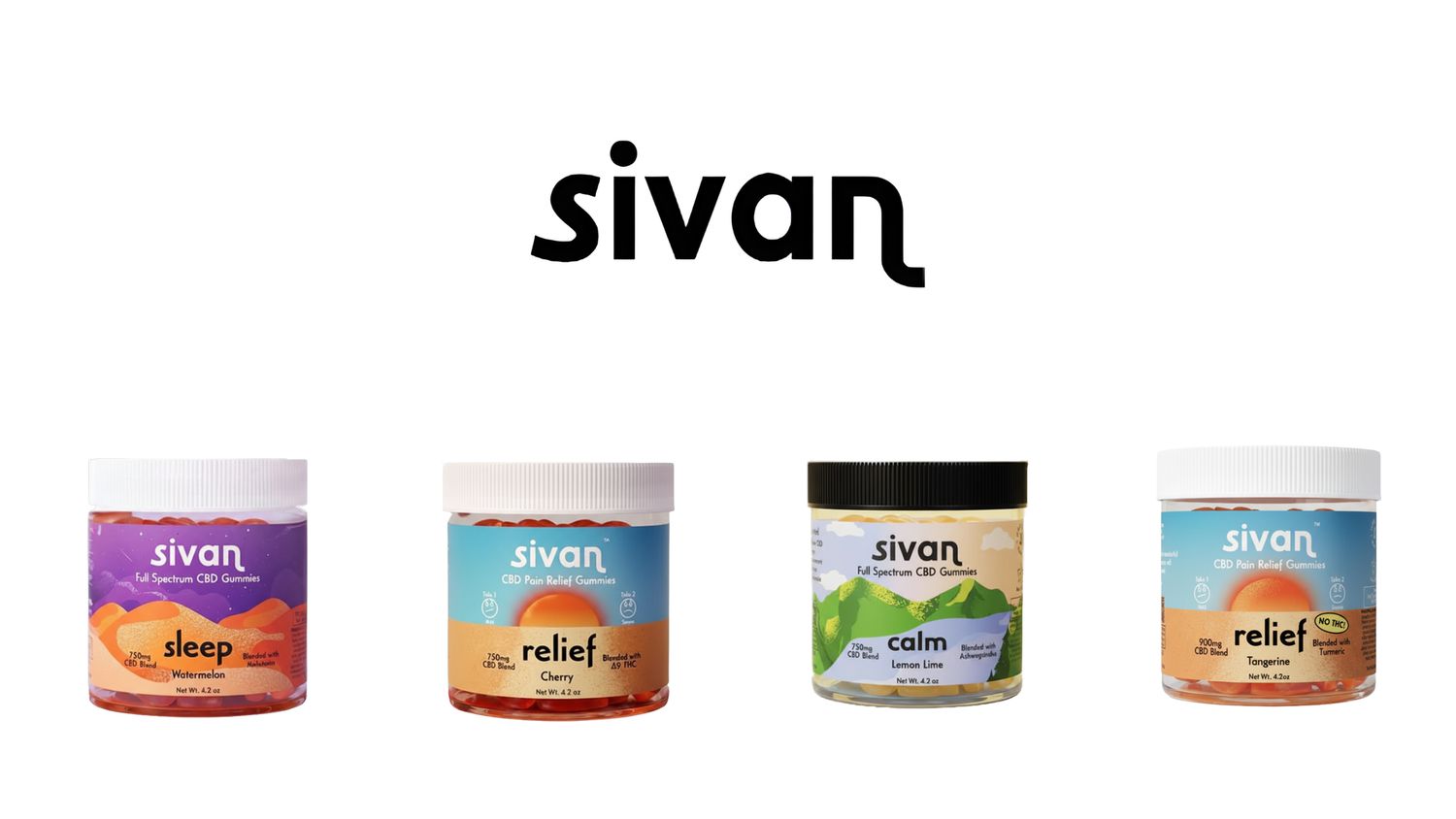 Sivan CBD Gummies 750mg Jar - 30ct