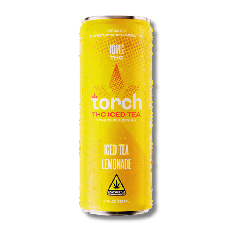 Torch THC Seltzer 10mg THC + 5mg CBD, Flavor: Iced Tea Lemonade