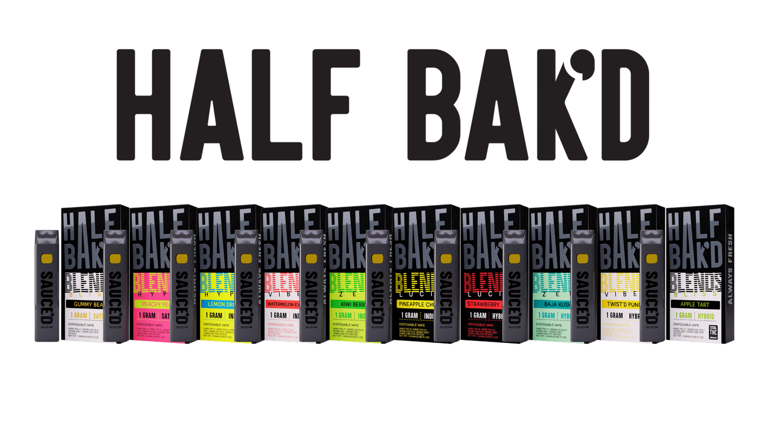 Half Bak'd Live Resin 1gm Blend Dispo