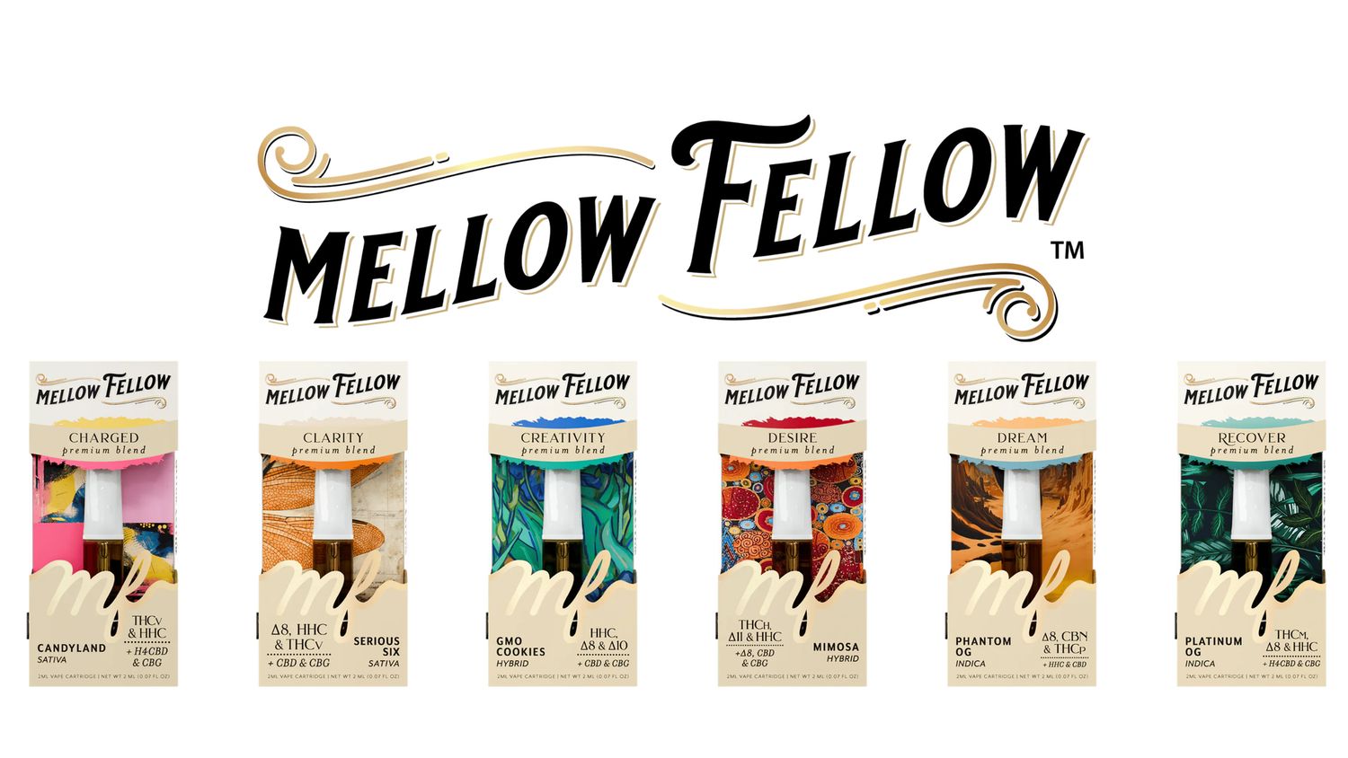 Mellow Fellow THC Blend 2g Cartridge