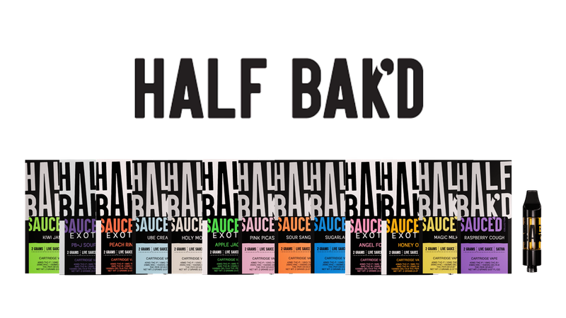 Half Bak'd Sauced THC-P 2g cartridge