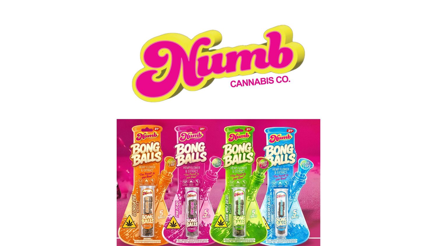 Numb Rosin Infused Bong Ball 2.5g Extract