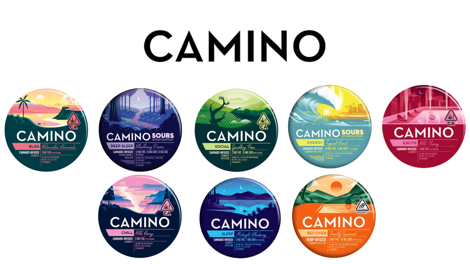 Camino D9 gummies 10ct &amp; 20ct