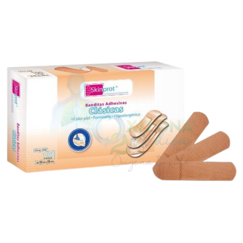 Banditas adhesivas clásicas 19x72 milimetros  SKINPROT