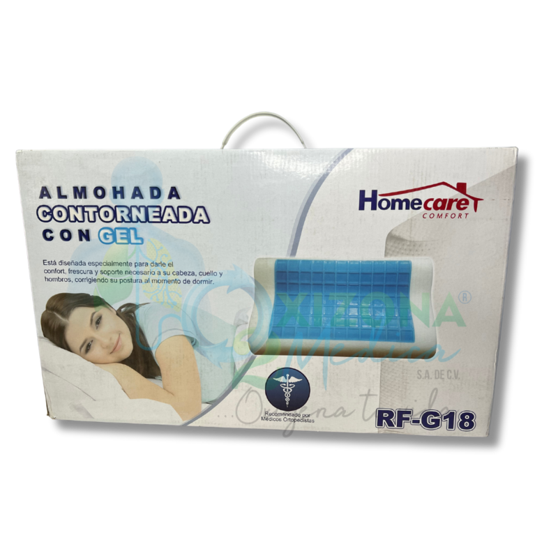 Almohada contorneada con gel HOMECARE