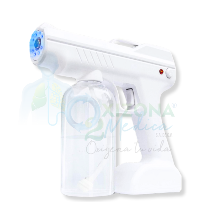 Pistola nanovaporizador portátil de luz azul recargable