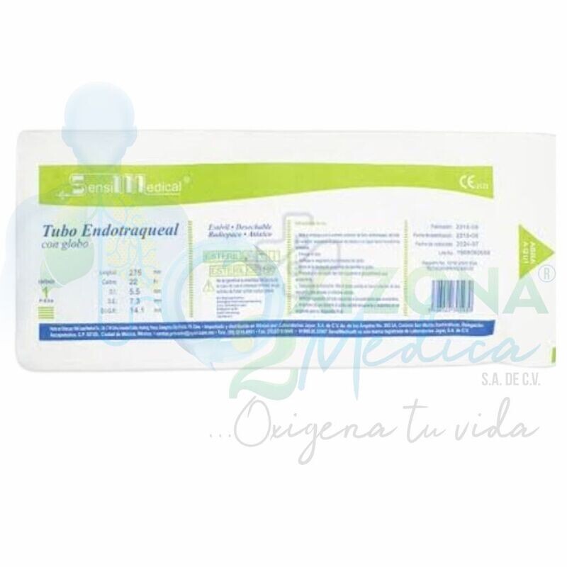 Tubos endotraqueales con globo SENSIMEDICAL diferentes medidas