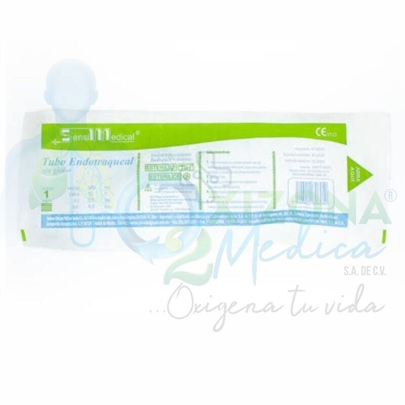 Tubos endotraqueales sin globo SENSIMEDICAL diferentes medidas