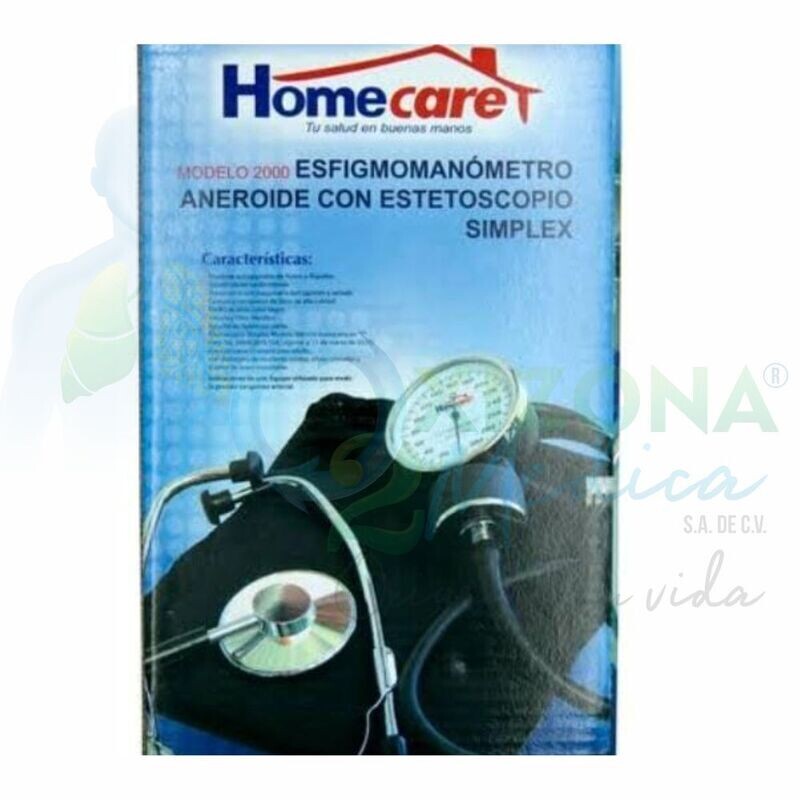 Baumanometro aneroide con estetoscopio simple Homecare