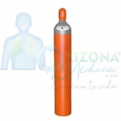 Cilindro de CO2 con capacidad de 25 kg con válvula CGA-320.