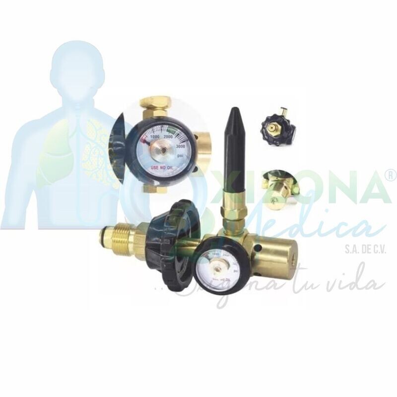 Regulador para tanque de helio
