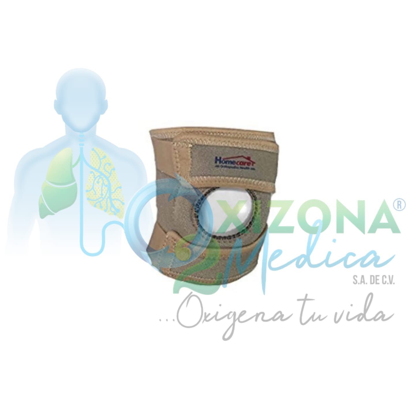 Rodillera corta abierta con rotula