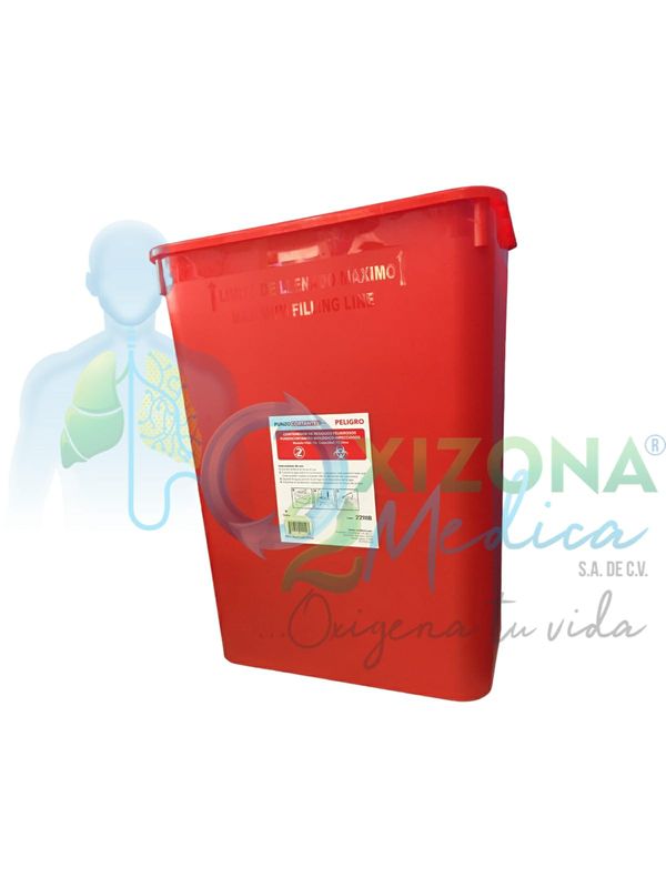 Contenedor R.P.B.I 13L
(Residuos Peligrosos Biológicos- medio infecciosos)