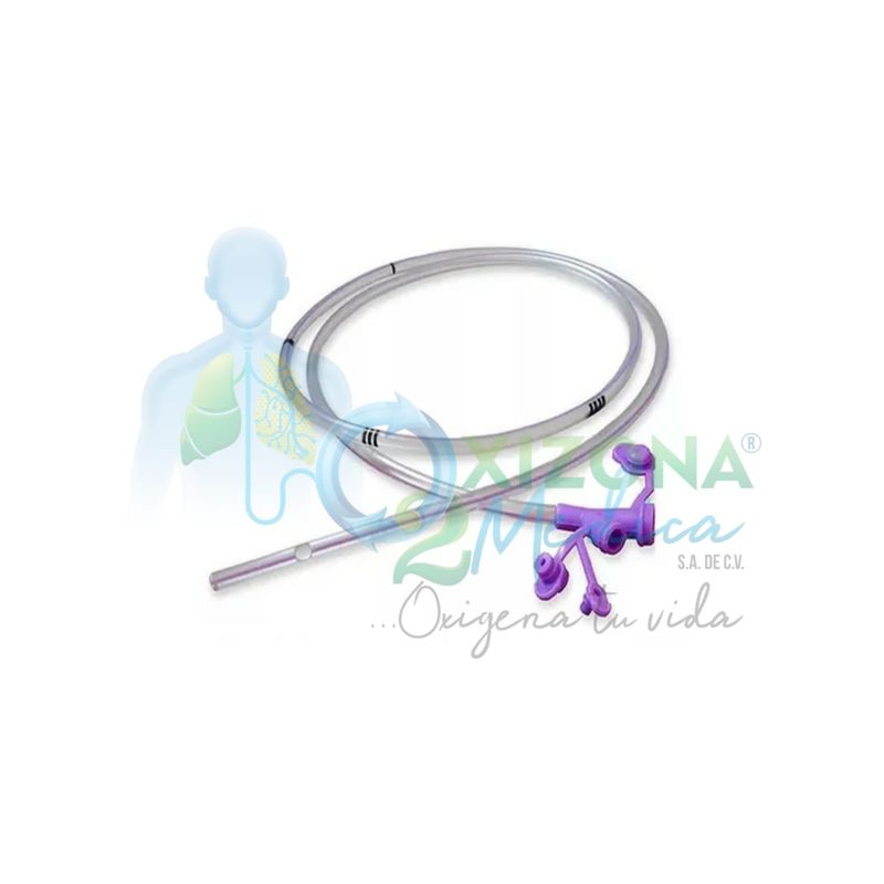 Sonda para alimentación de plástico transparente estéril 12 FR- 125 cm