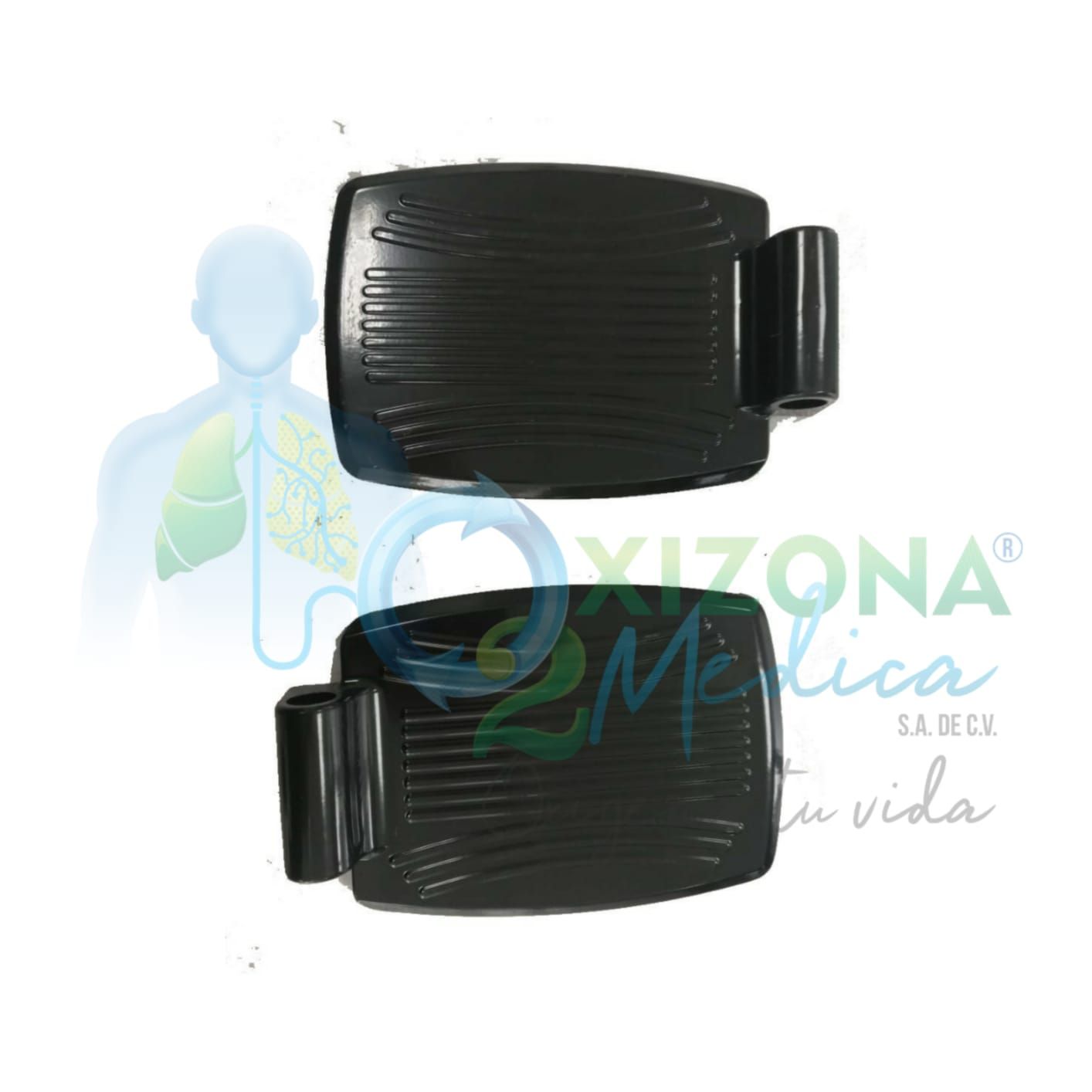 Refacciones para ECG900-Descansa pies, color negro.