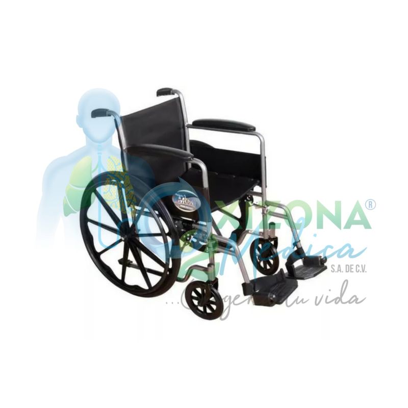 Silla de ruedas R218010PV-TN Descansa pies desmontables 24IN NAYLON REACTIV