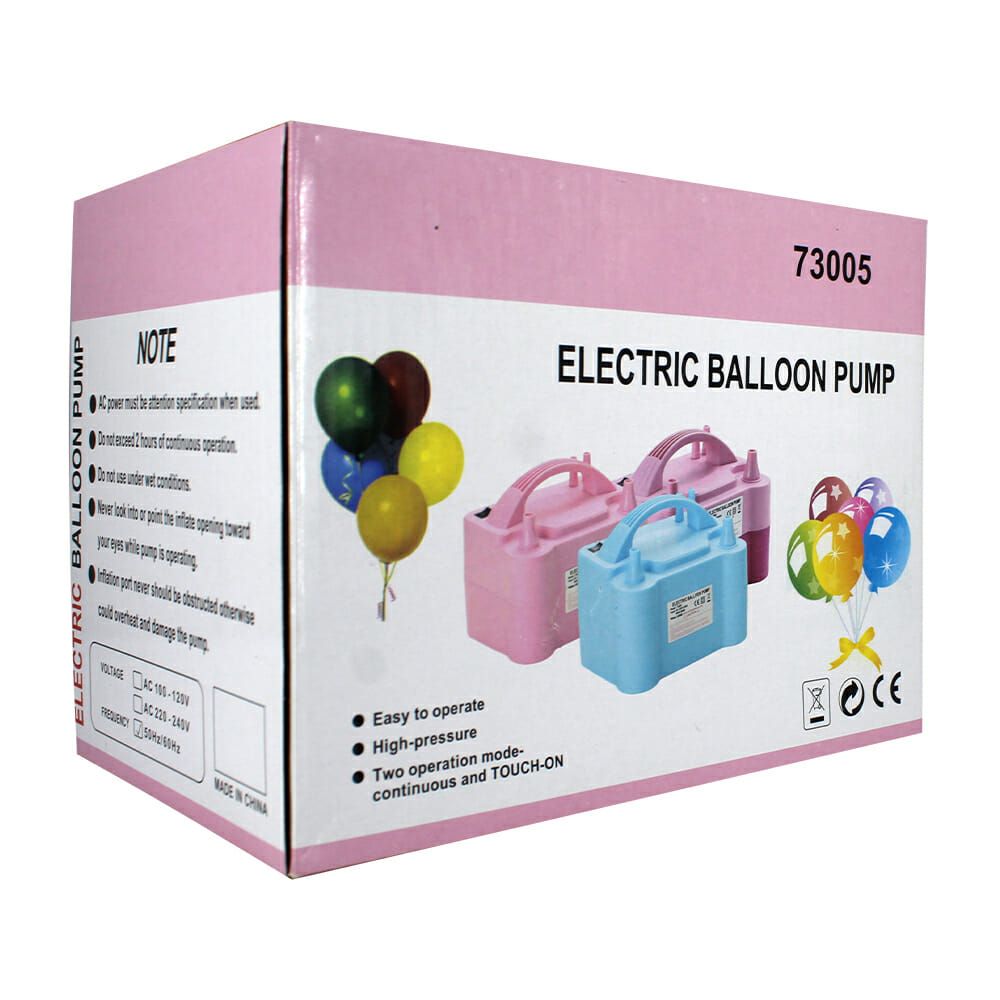 BOMBA ELECTRICA  PARA INFLAR DE GLOBOS DE (DOBLE INFLADOR)