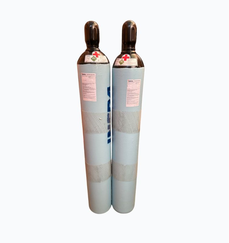 Cilindro de nitrógeno MEDICINAL capacidad 8.5 m3 con válvula CGA-580, listo para usarse