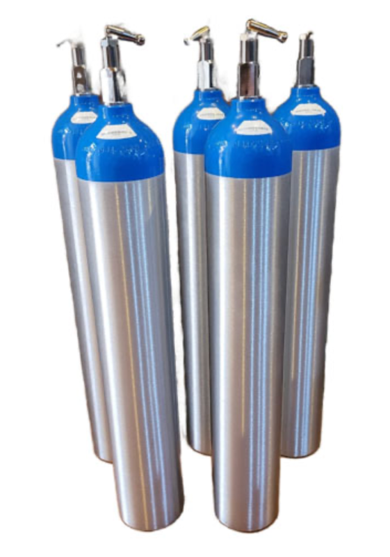 Tanque de óxido Nitroso 2 KG Listo para usarse, Recarga gratis, Oxido Nitroso INFRA VALVULA CGA910