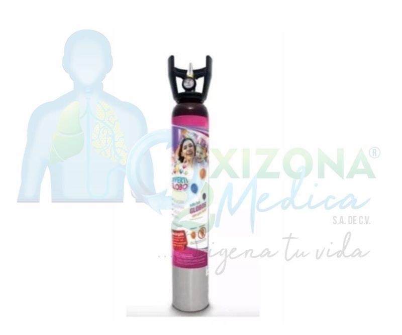 RECARGA de tanque de Helio Portátil Divertiglobo 1 m³ Con envío y recolección NACIONAL