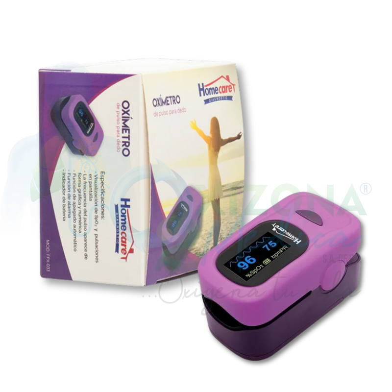 Oxímetro de pulso para dedo HOMECARE varios colores