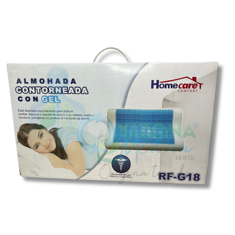 Almohada contorneada con gel HOMECARE