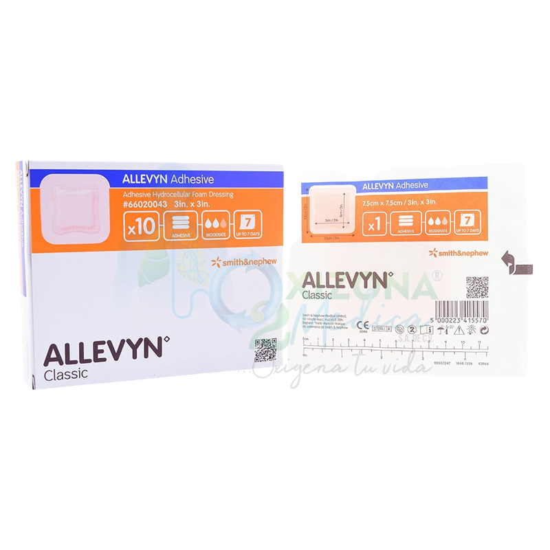 Apósito de espuma hidrocelular 7.5x7.5cm  ALLEVYN