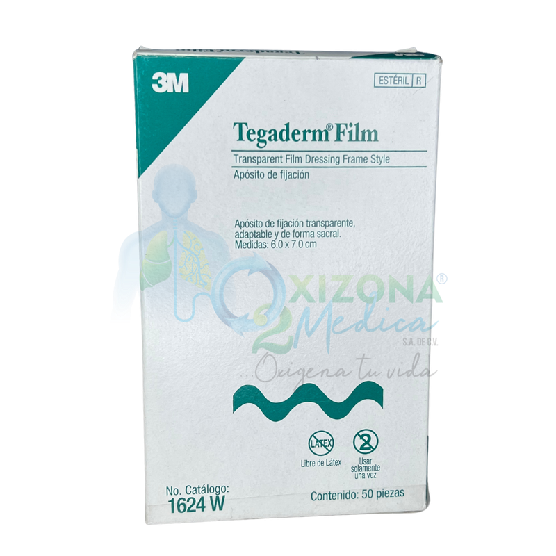 Apósito transparente  6x7cm TEGADERM FILM caja con 50 piezas