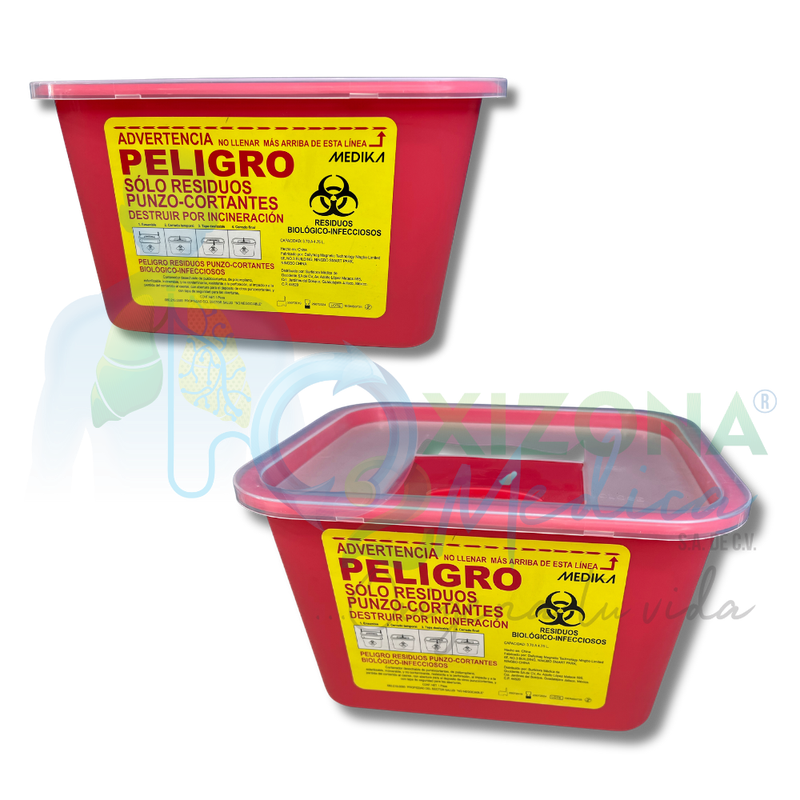 Contenedor de residuos biológicos