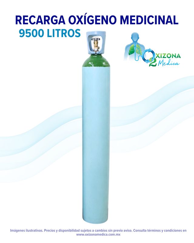 Recarga de OXIGENO medicinal 9500 Litros Envío Gratis a domicilio Oxígeno Medicinal INFRA