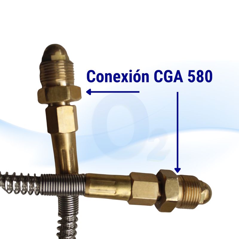 Manguera Pigtail Nitrogeno, Argon, Helio CGA580 100