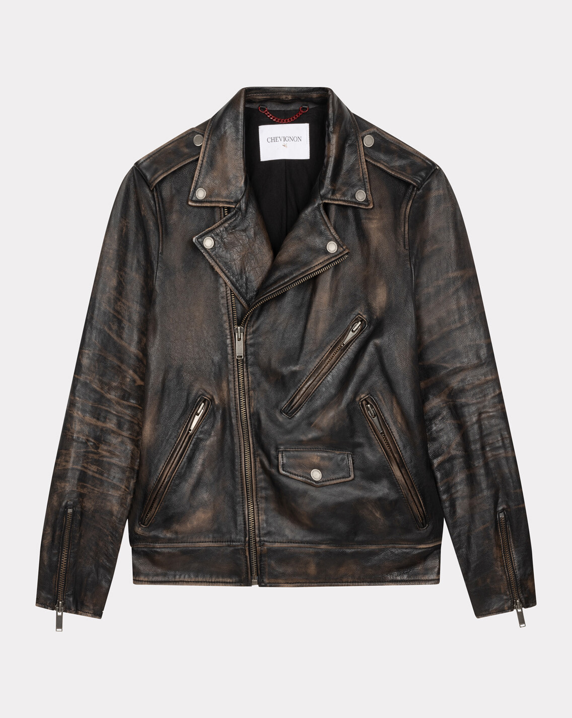 BLOUSON BIKER LEATHER