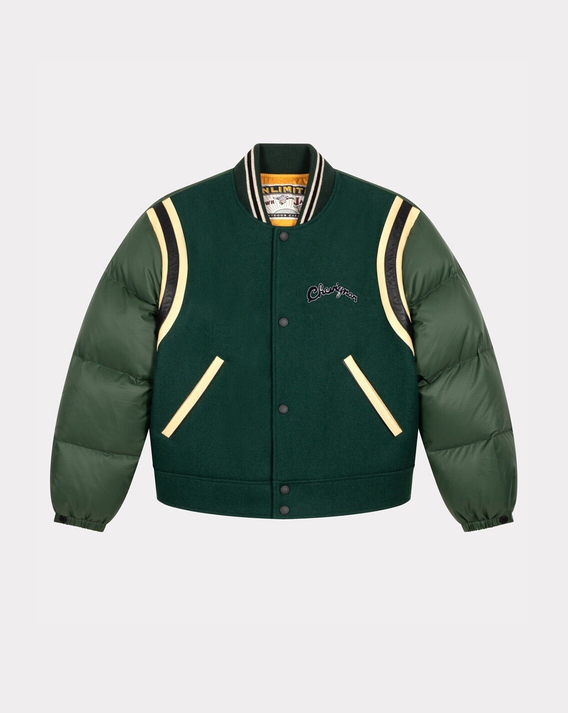 DAUNENJACKE VINTAGE VARSITY VERT