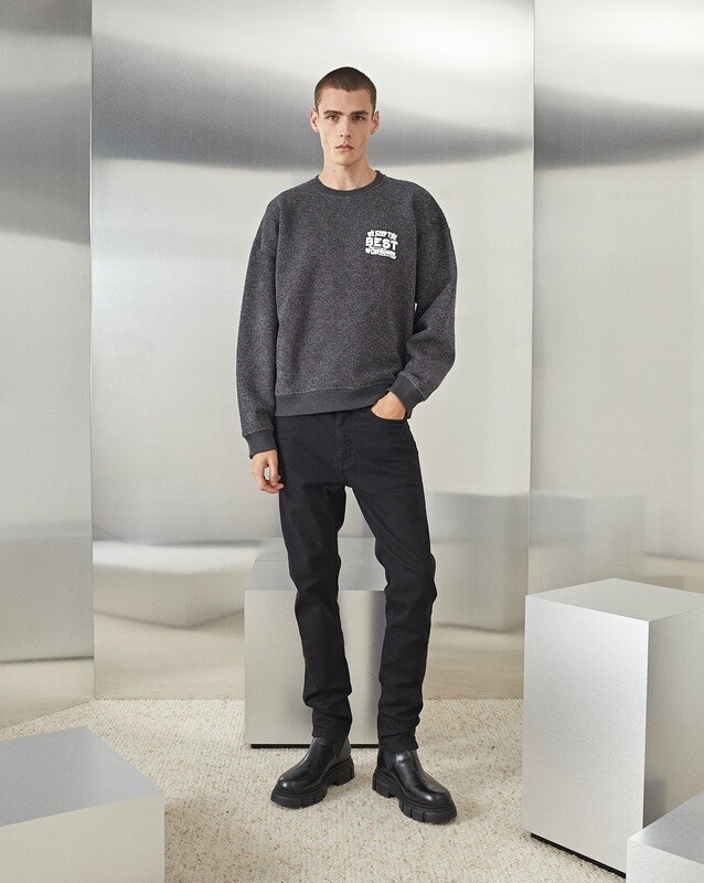 SWEATSHIRT BEST GREY