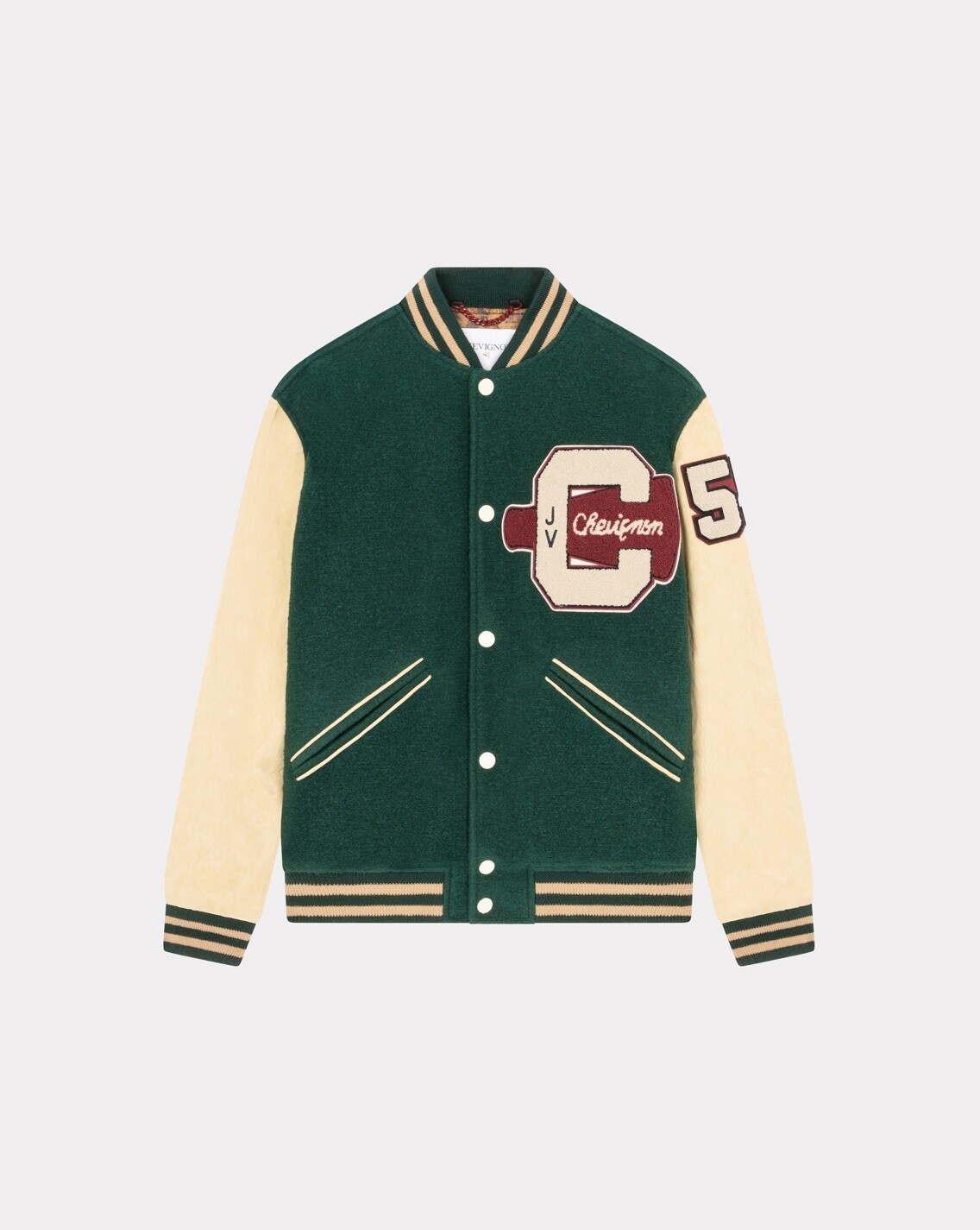 BLOUSON GREEN POWER BADGES JACKET