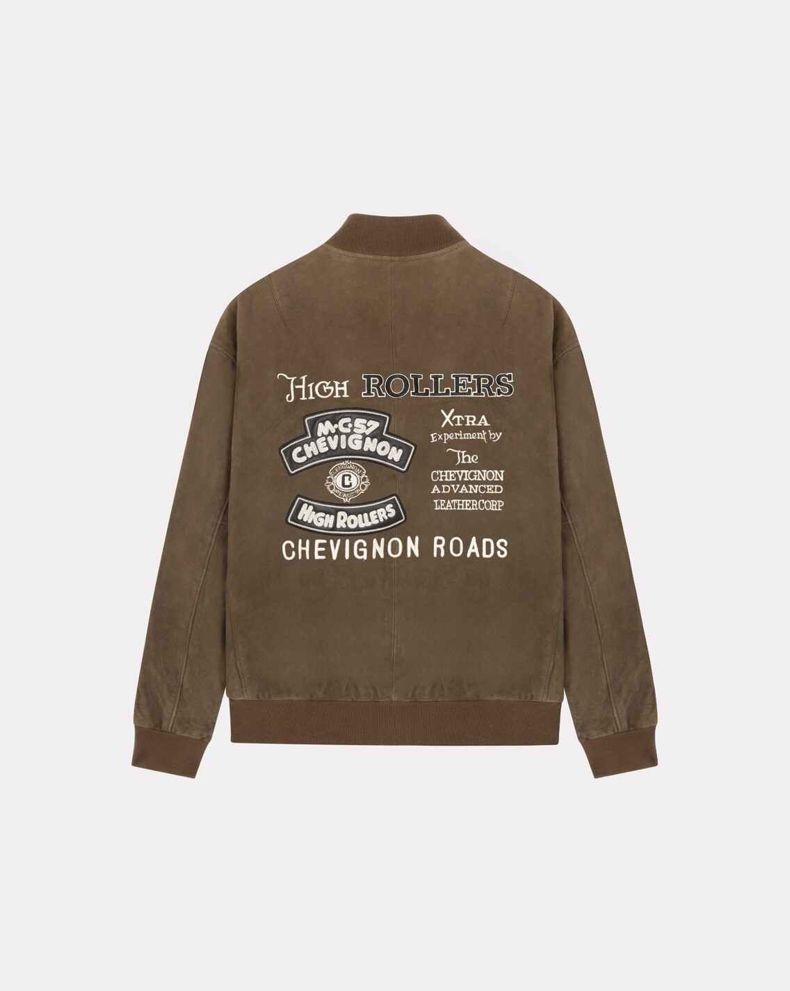 BLOUSON ROLLER KHAKI LEATHER