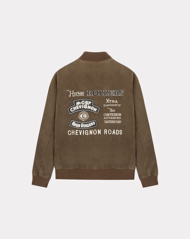 BLOUSON ROLLER KHAKI LEATHER