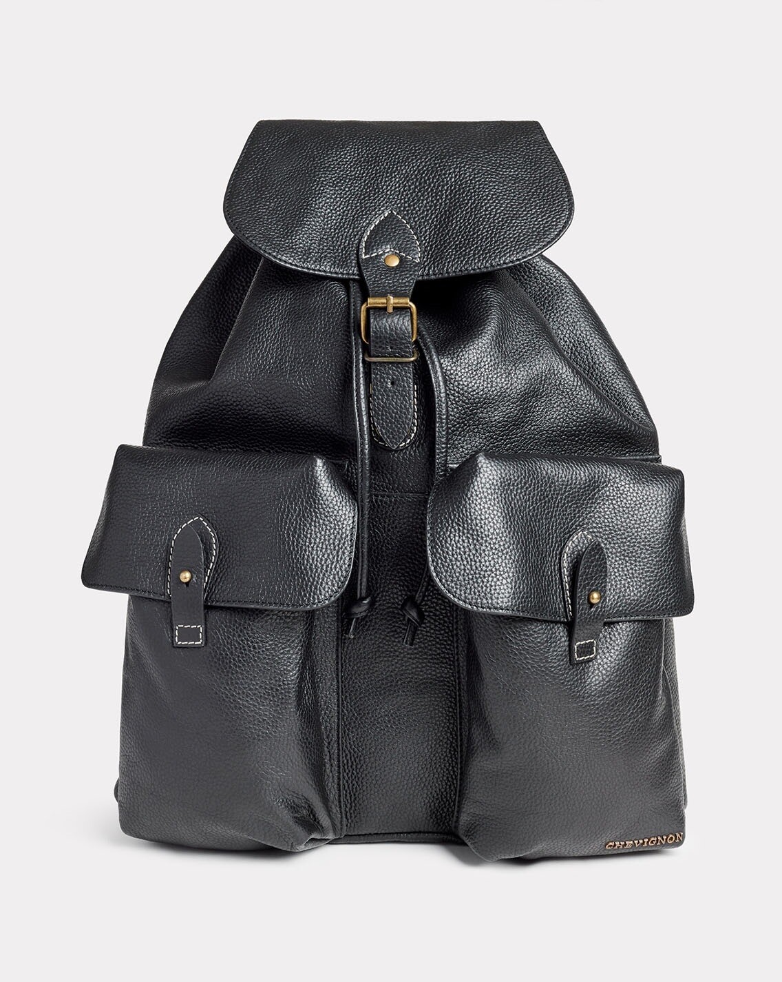 BACKPACK LEATHER BLACK