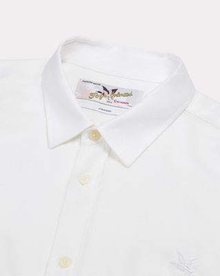 WHITE MINIMAL SHORT TOGS SHIRT