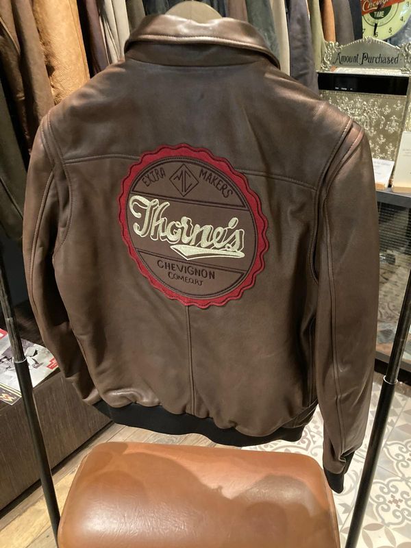 THORNES LEATHER CACAO JACKET