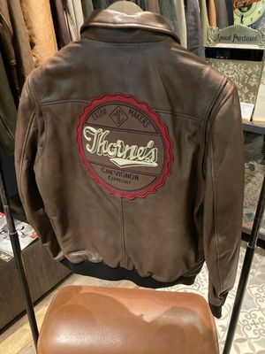 THORNES LEATHER CACAO JACKET