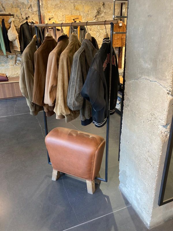 LEDER METALL HOLZ MÖBEL CHEVIGNON PARIS