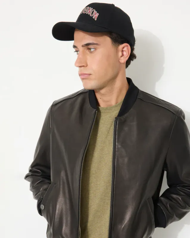 BRAND NEW TEDDY BLACK LEATHER