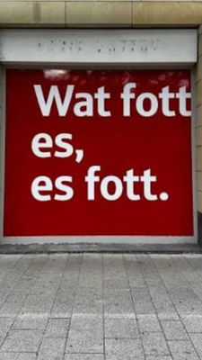 Wat fott es, es fott