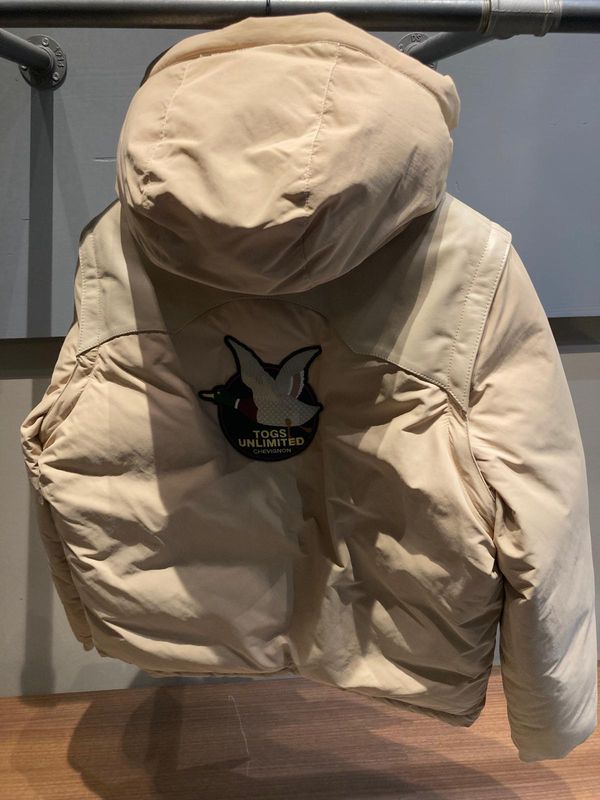 BRAND NEW VINTAGE DAUNENJACKE DUCKS UNLIMITED BEIGE