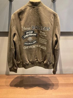 BLOUSON ROLLER GREEN LEATHER