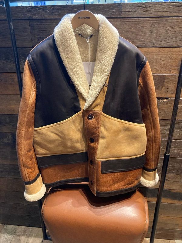 COCOA  CAMERASHEARLING LEATHER JACKET