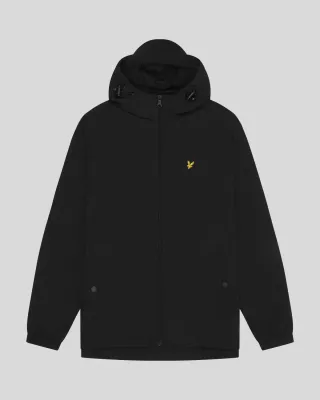 a BLACK ZIP THROUGH HOODED JACKET LYLE &amp; SCOTT